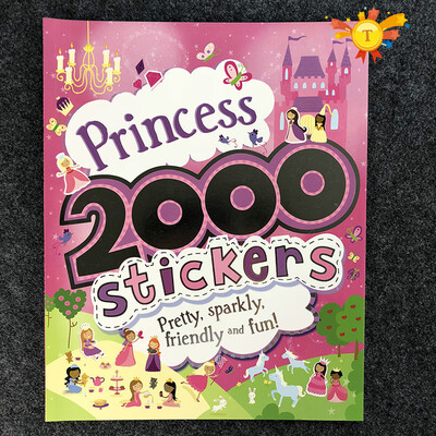 

2000 stickers English activity book for children animal princess farm Halloween stickers for boys&girls gifts toy