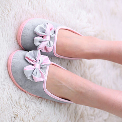 

Rose Women Home Slippers Spliced Warm Pregnant Women Shoes Yoga Shoes
