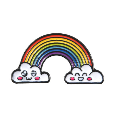 

Cloud Rainbow Designed Pin Brooch Clothes Bag Collar Pins Brooches Jewelry