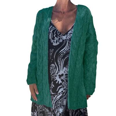 

Toponeto Women Fashion Casual Solid Long Sleeve Knit Sweater Loose Cardigans Coat