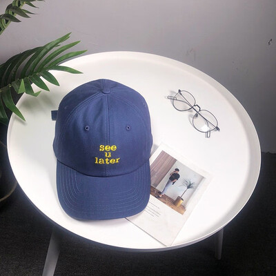 

Hat New Womens Korean Embroidered Baseball Cap Outdoor Fashion Duck Tongue Cap Mens Leisure Sunshade Hip-hop Cap