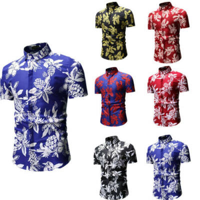 

US Summer Fashion Men Luxury Slim Fit Short Sleeve Stylish Button Dress Shirts