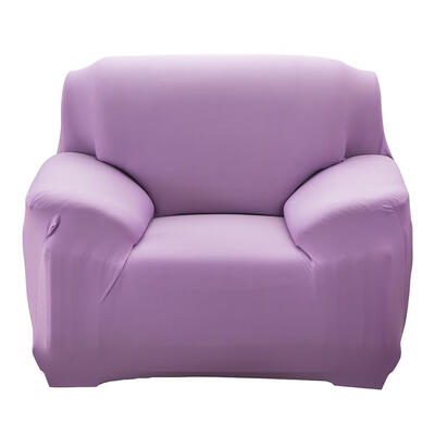 

Fashion Slipcover Stretchable Pure Color Sofa Cushion Cover Light Purple