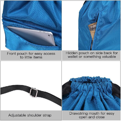 

Outdoor Bag Beach Drawstring Bag Portable Water Repellent Swimming Yoga Gym Sack Bag