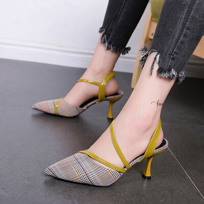 

Sandals stiletto heels fashion sexy princess shoes temperament shallow mouth shoes Baotou 2018 summer womens shoes