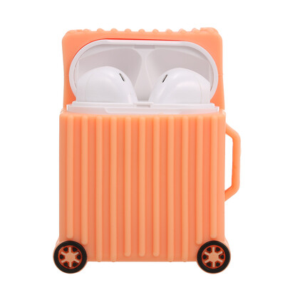 

Silicone Headphones Case For AirPods TWS Earphones Protective Cover For Apple Airpods 2 with Finger Ring Strap