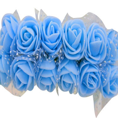 

144Pcs PE Foam Rose Head Artificial Flower for DIY Doll Wedding Car House Decor