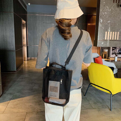 

Tailored Fashion Women Cute Hollow Out Canvas Handbag Large Capacity Crossbody Bags