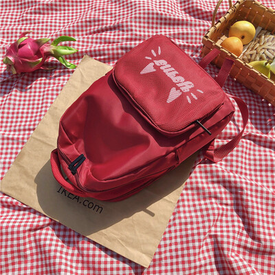 

Bf ancient feeling simple Joker backpack female shoulder bag female Korean high school shoulder bag female fashion