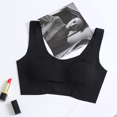 

Sexy Women Seamless Bralette Remove Padding Wireless Push Up Fitness Sleep Shaper Underwear Crop Top