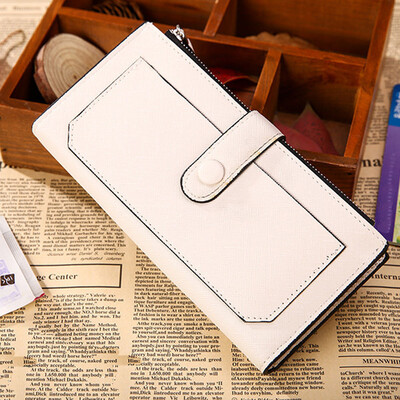 

Tailored Lady Women Leather Clutch Wallet Long Card Holder Case Purse Handbag Beige