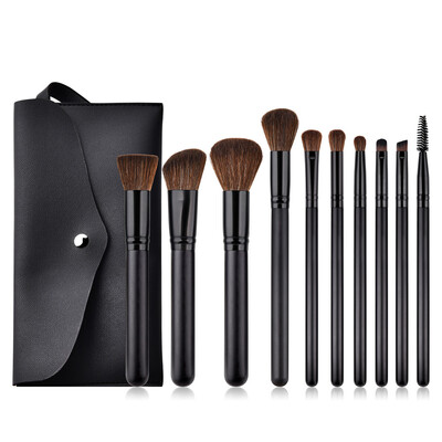 

Toponeto 10PCS Cosmetic Makeup Brush Brushes Foundation Powder Eyeshadow Brush With Bag