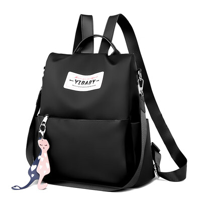 Oxford cloth nylon ins canvas double shoulder bag women fashion simple leisure large capacity travel backpack