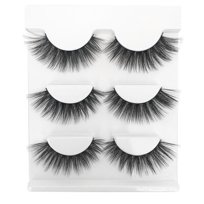 

〖Follure〗3Pair Luxury 3D False Lashes Fluffy Strip Eyelashes Long Natural Party
