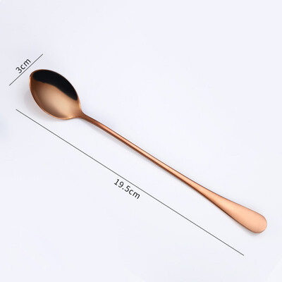 

Stainless steel Long Handled coffee spoons Coffee ice drink stirring spoon Ice Cream Dessert Tea Spoon