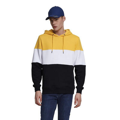 

Men Color Block Long Sleeve Pullover Hoodies Autumn Winter Gym Sport Sweatshirt