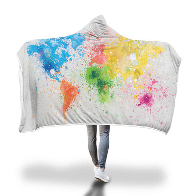 

Toponeto Constellation Map Series Plush Hooded Blanket Lichens Hooded Blanket 150x200cm