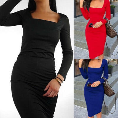 

Sexy Women Long Sleeve Mini Dress Bodycon Ladies Summer Casual Dress Party Dress