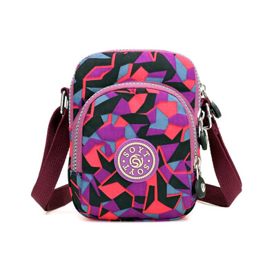 

Oxford Baggage Girls Middle-aged&Old-aged Baggage Mothers Mini Mobile Baggage Canvas Slant Baggage Net Red Baggage Leisure Bag