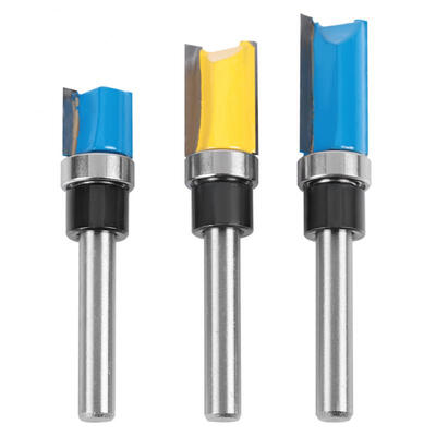 

Greensen 3pcs Woodworking Cutter Milling 14" Shank Edge Trimming Slotting Router Bit