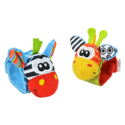 

1pcs New Fashion Baby Infant Soft Toy Wrist Rattles Sock Rattles Sonajeros De Mu