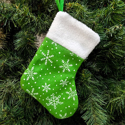

Tailored Christmas Pendant Snow Pattern Christmas Socks Gift Bag