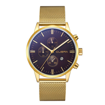 

Gobestart Mens Stainless Steel Quartz Analog Wrist Watch Sport Watches Gifts Luxury