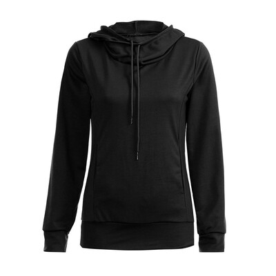 

Nomeni Women Fashion Long Sleeve Sweaters Pullover Hooded Pocket Sweatshirt Jumper Tops
