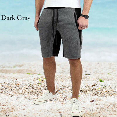 

SUNSIOM Mens Summer Color Matching Gym Fitness Casual Shorts Loose Beach Shorts