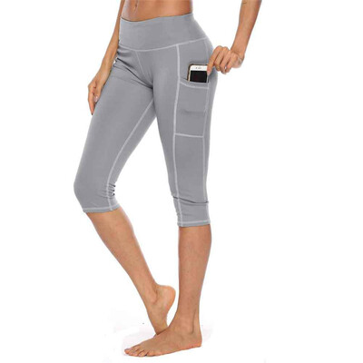 

Tailored Womens Tights Yoga Shorts Workout Pants Running Leggings with Pocket
