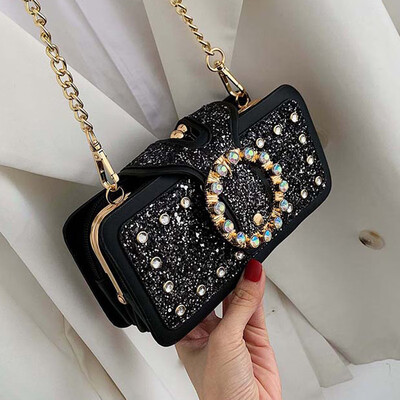 

Ins super fire sensitive girl 2019 new summer oblique bag 100 small square bag network celebrity sequel small black bag