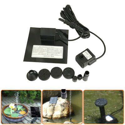 

〖Follure〗12W 7V Solar Powered Panel Water Pump Fountain Kit Pool Garden Pond Submersible