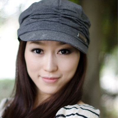 

The new Korean version of the flat hat Joker fold beret visor Hat fashion artist Hat Cap Hat wholesale