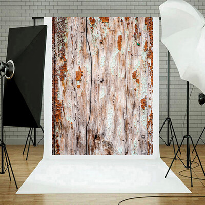 

Gobestart Vinyl Wood Wall Floor Photography Studio Prop Backdrop Background 3x5FT A