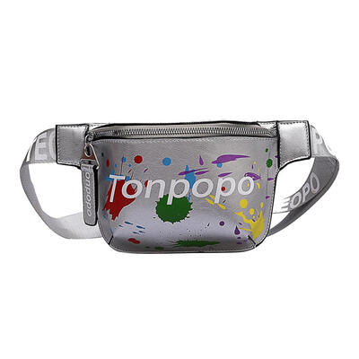 

Graffiti Printed Shoulder Bags Unisex Zipper Chest Pack Crossbody Handbags