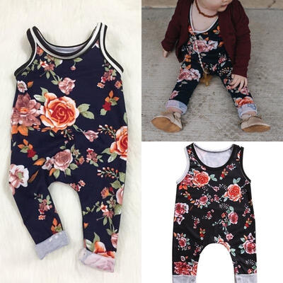 

Newborn Infant Baby Girl Floral Bodysuit Romper Jumpsuit Clothes Outfits Sunsuit