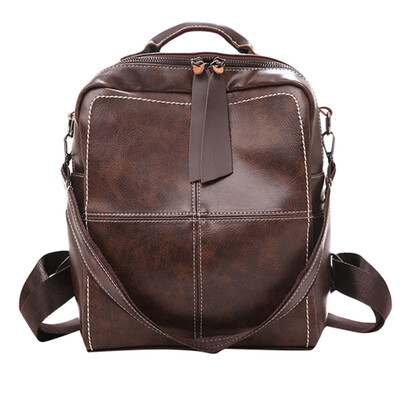 

Tailored Fashion Neutral Soft Leather Backpack Large Capacity Travel Backpack Bag