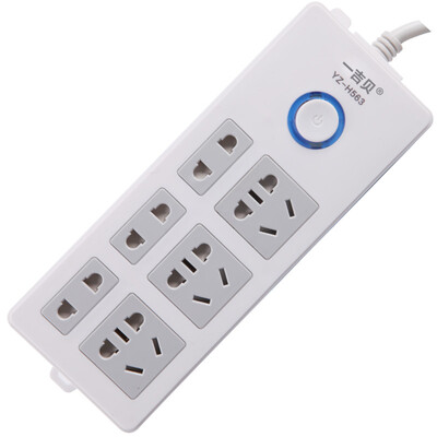 

YIJIBEI Plug-in board plug socket socket wiring board new national standard patch panel 6 18 meters total control switch YZ-H563