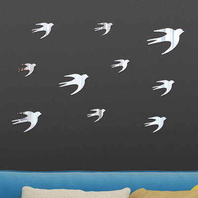 

〖Follure〗3D Diy Swallow Shape Acrylic Wall Sticker Modern Stickers Decoration