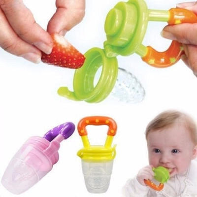 

NEW Silicone Baby Feeder Feeding Fresh Milk Shake Food Fruit Juice Safe Supplies