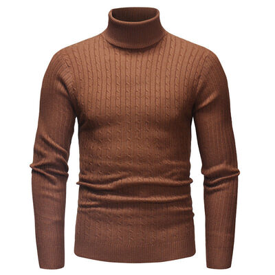

Winter Men Slim Warm Knit High Neck Pullover Jumper Sweater Top Turtleneck