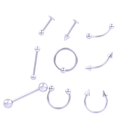 

Punk Clip On Fake Nose Piercing Hoop Ring Lip Earring Navel Ring Body Belly