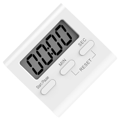 

White LCD Digital Kitchen Cooking Timer Count Down Up Clock Loud Alarm Magnetic Hour Meter