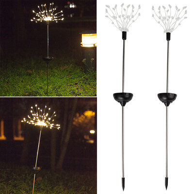 

Gobestart 90LED Solar Power Garden Light Christmas Lights Outdoor Fireworks LED Lawn Lamp