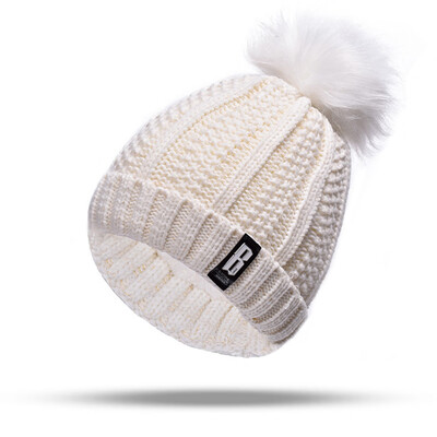 

Fashion B Letters Knitted Hat And Hat&Scarf Soft Winter Warm Beanies Caps Outdoor Sport Wool Hats