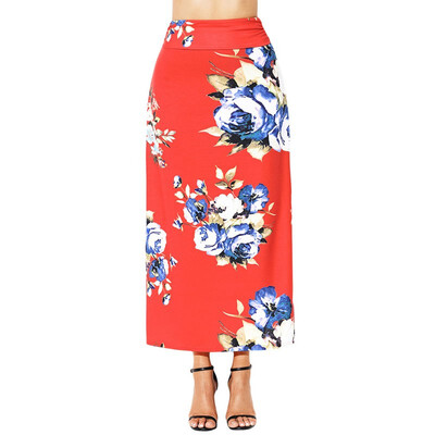 

Floral Print Maxi Dress Bohemian Maxi Skirt 65099