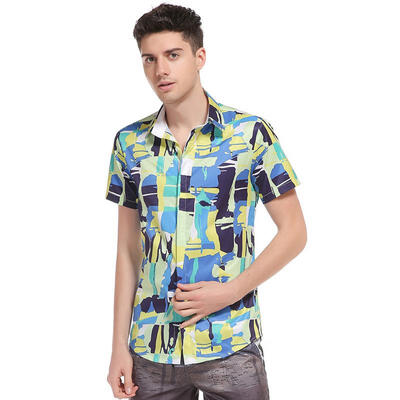 

Mens Summer Beach Hawaiian Shirt 2018 Brand Short Sleeve Lage Size Floral Shirts Men Casual Holiday Vacation Clothing