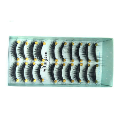 

10 Pairs 3D Soft Faux Mink Hair False Eyelashes Natural Messy Eyelash Crisscross Wispy Fluffy Lashes Extension Eye Makeup Tools