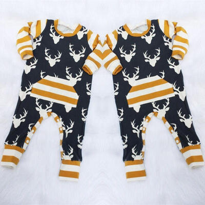 

Newborn Toddler Baby Boy Clothes Deer Bodysuit Romper Jumpsuit Bodysuit Outfits
