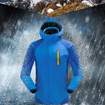 

Toponeto Men Winter Hooded Softshell Windproof Waterproof Soft Coat Shell Jacket